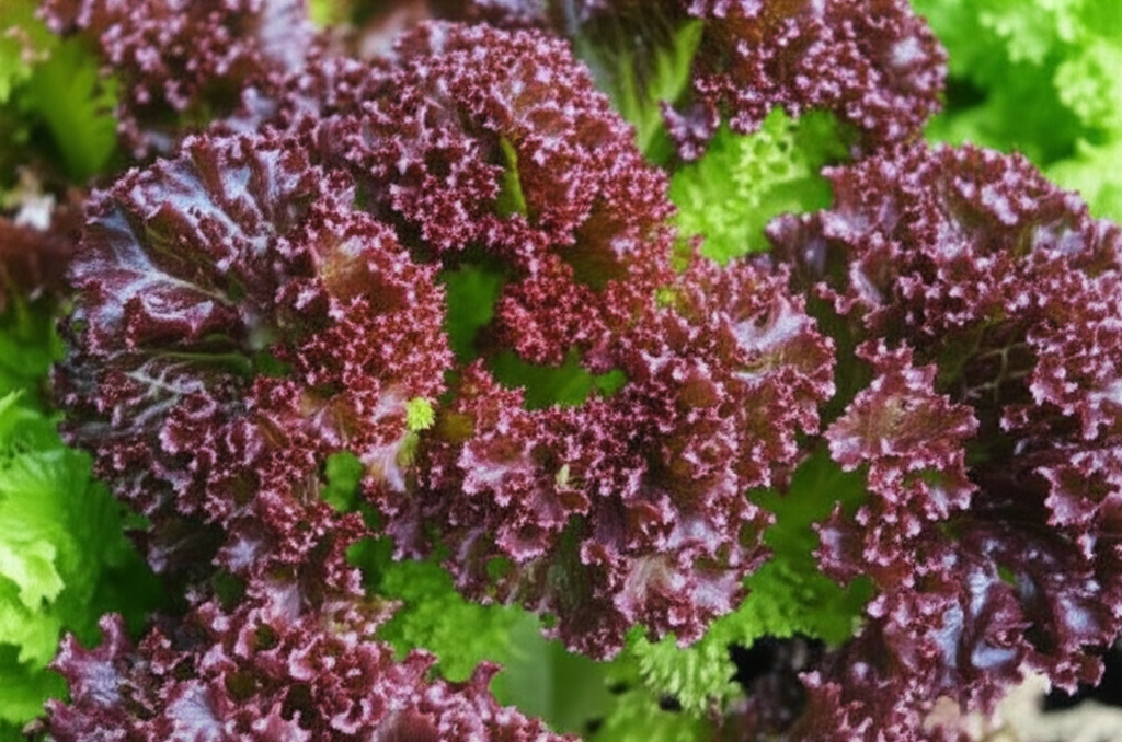 Lechuga crespa morada