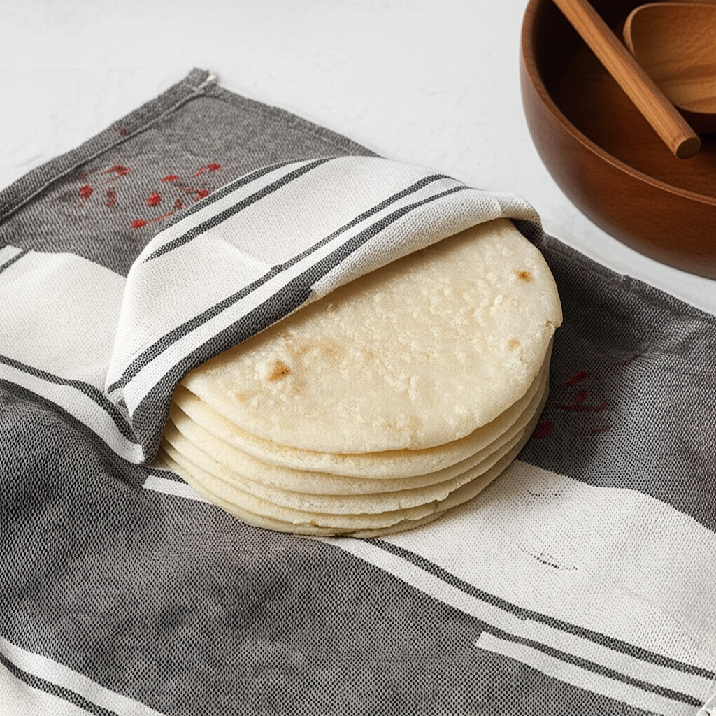 Arepas de maíz blanco - tela paquete