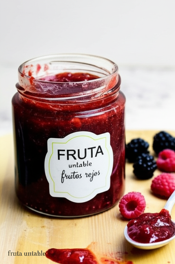 Fruta untable fruto rojos