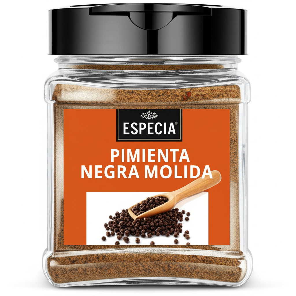 Especia Pimienta negra molida