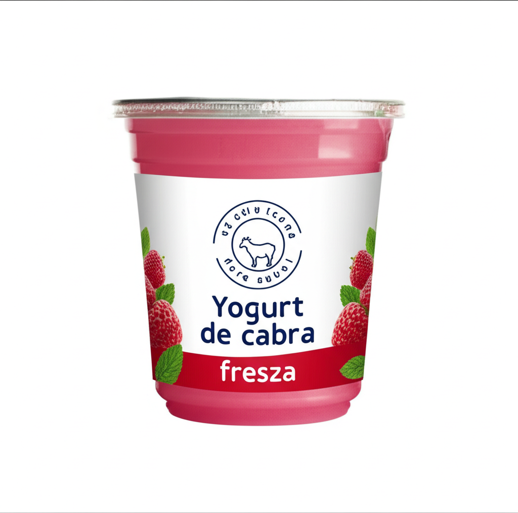 Yogurt de leche de cabra fresa