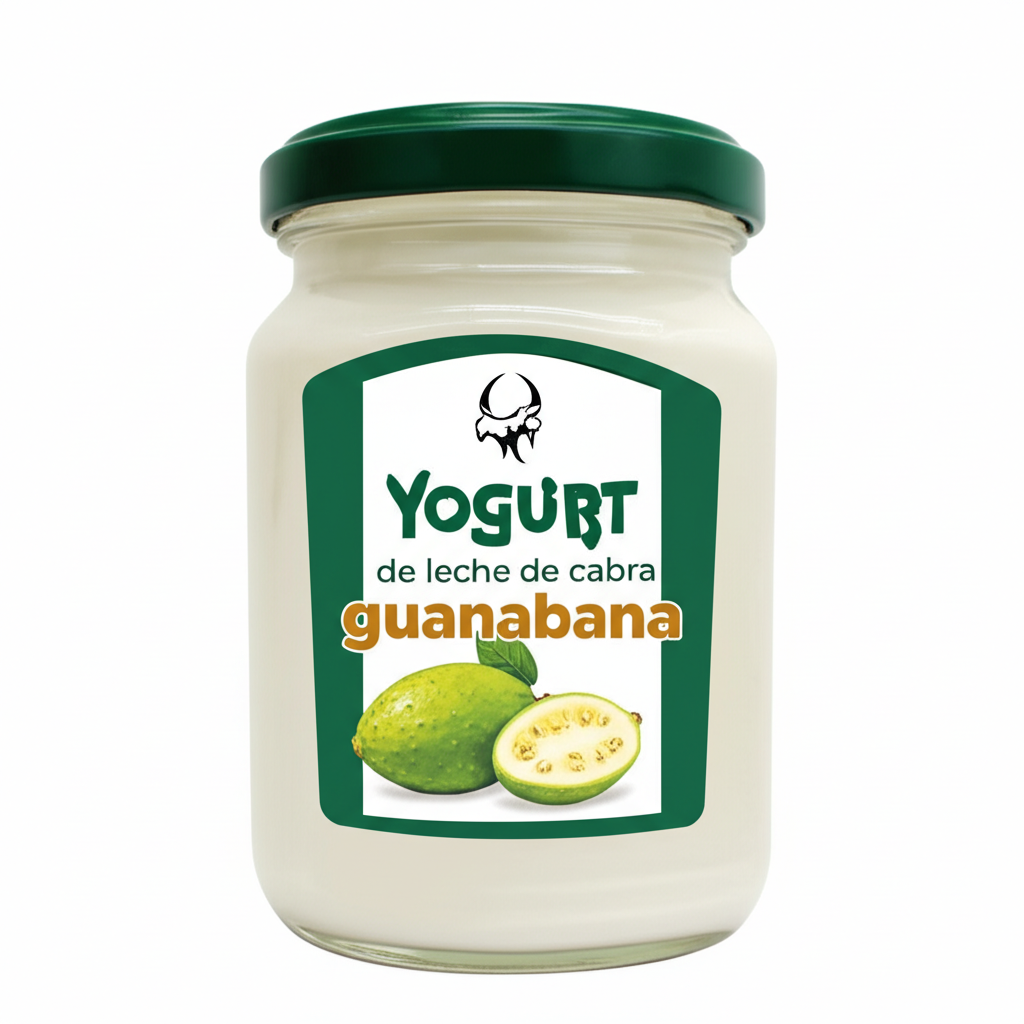 Yogurt de leche de cabra guanabana