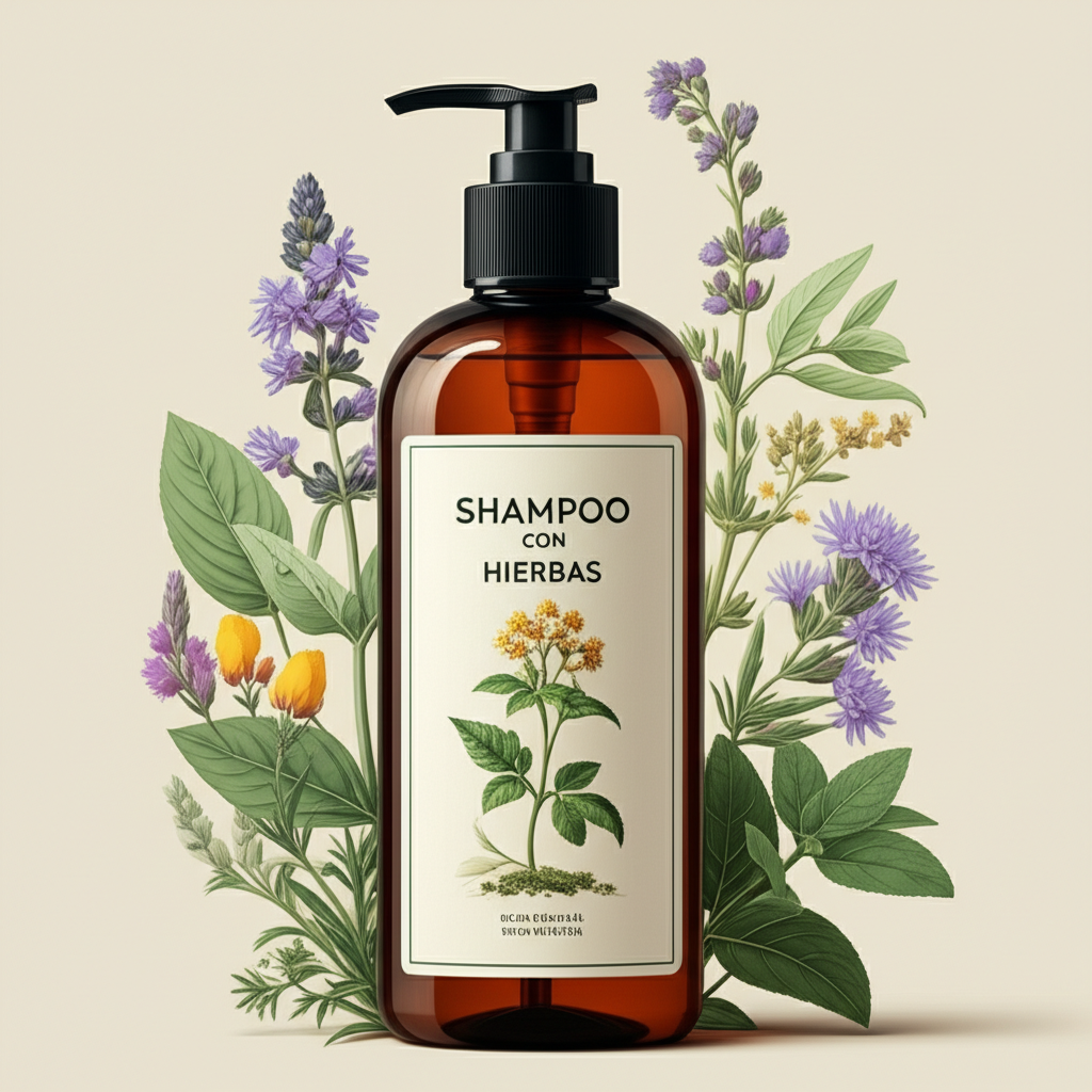 Shampoo con hierbas